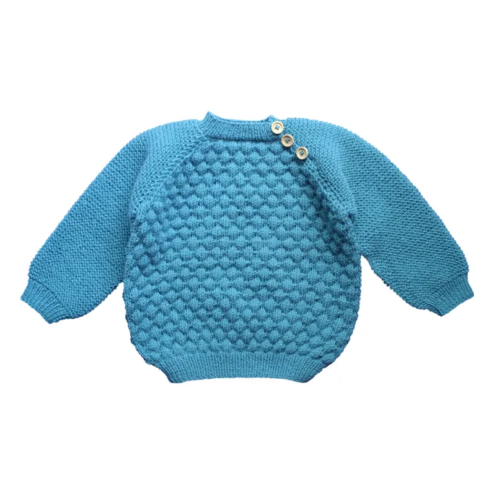 RKO Pull Fait Main Bubble | Bleu turquoise