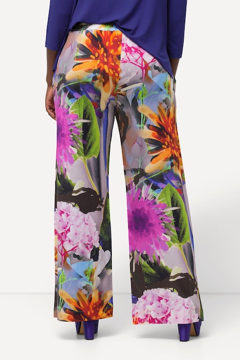Slinkyhose, Blüten, weites Bein, Elastikbund