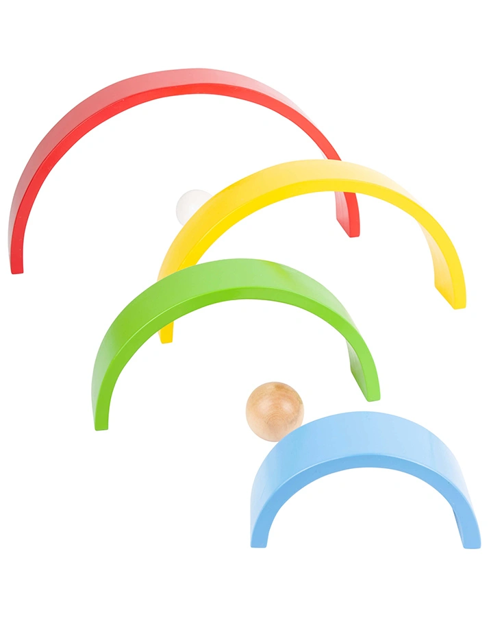 Holzbausteine REGENBOGEN XL 14-teilig aus Holz