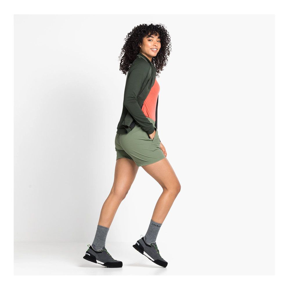 Odlo HALDEN - Short Femme matte green