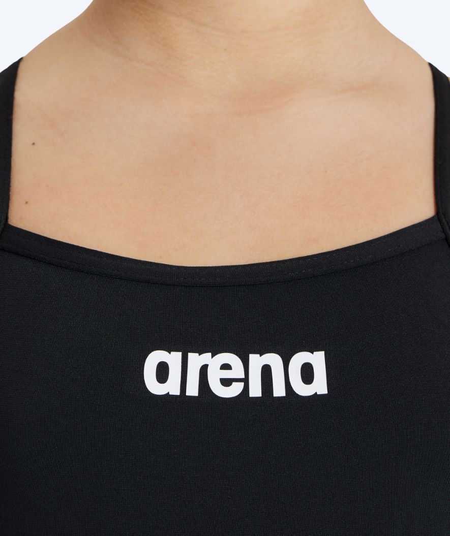 Arena badedragt til piger - Solid Lighttech - Sort