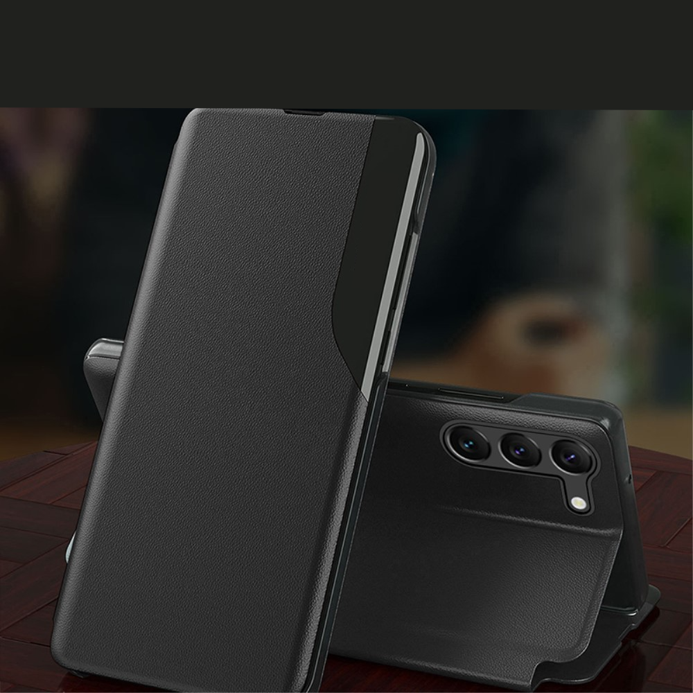 Samsung Galaxy S24  Plus Leder Hülle Small Window View Flip Case - Violett