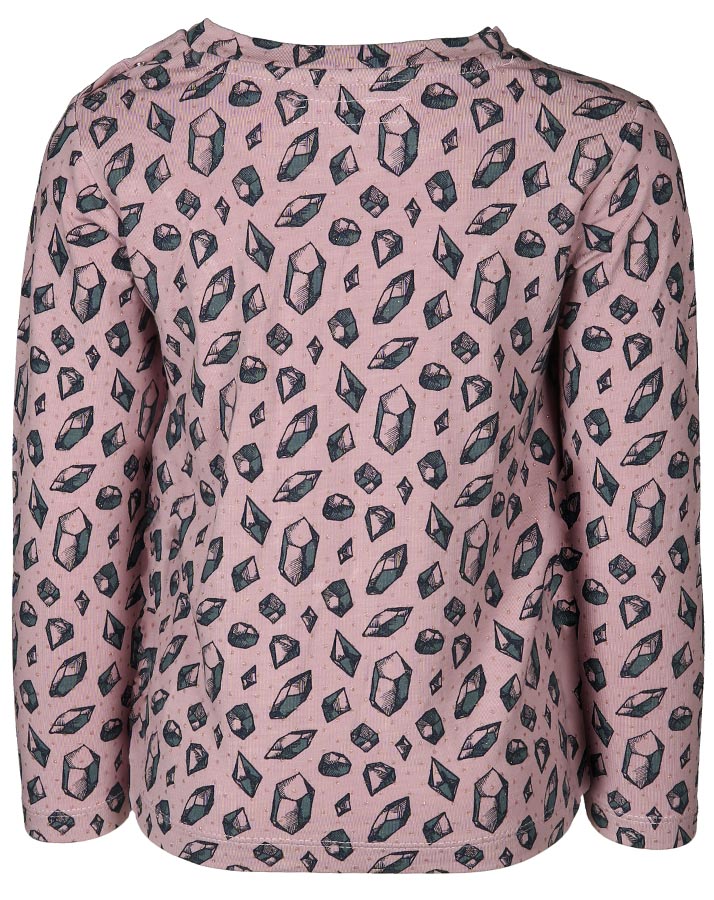 Langarmshirt DIAMONDS mit Glitzer in lilac