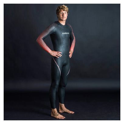 Combinaison de Natation Nabaji Néoprène OWS 900 Noir / Rouge
