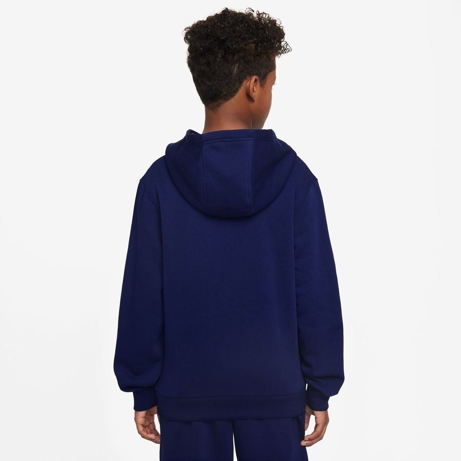 Nike Sweat à Capuche Club Fleece Mbappé Personal Edition - Bleu/Violet/Doré Enfant