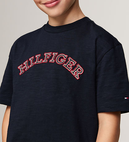 Tommy Hilfiger T-Shirt - Monotype bestickt - Desert Sky