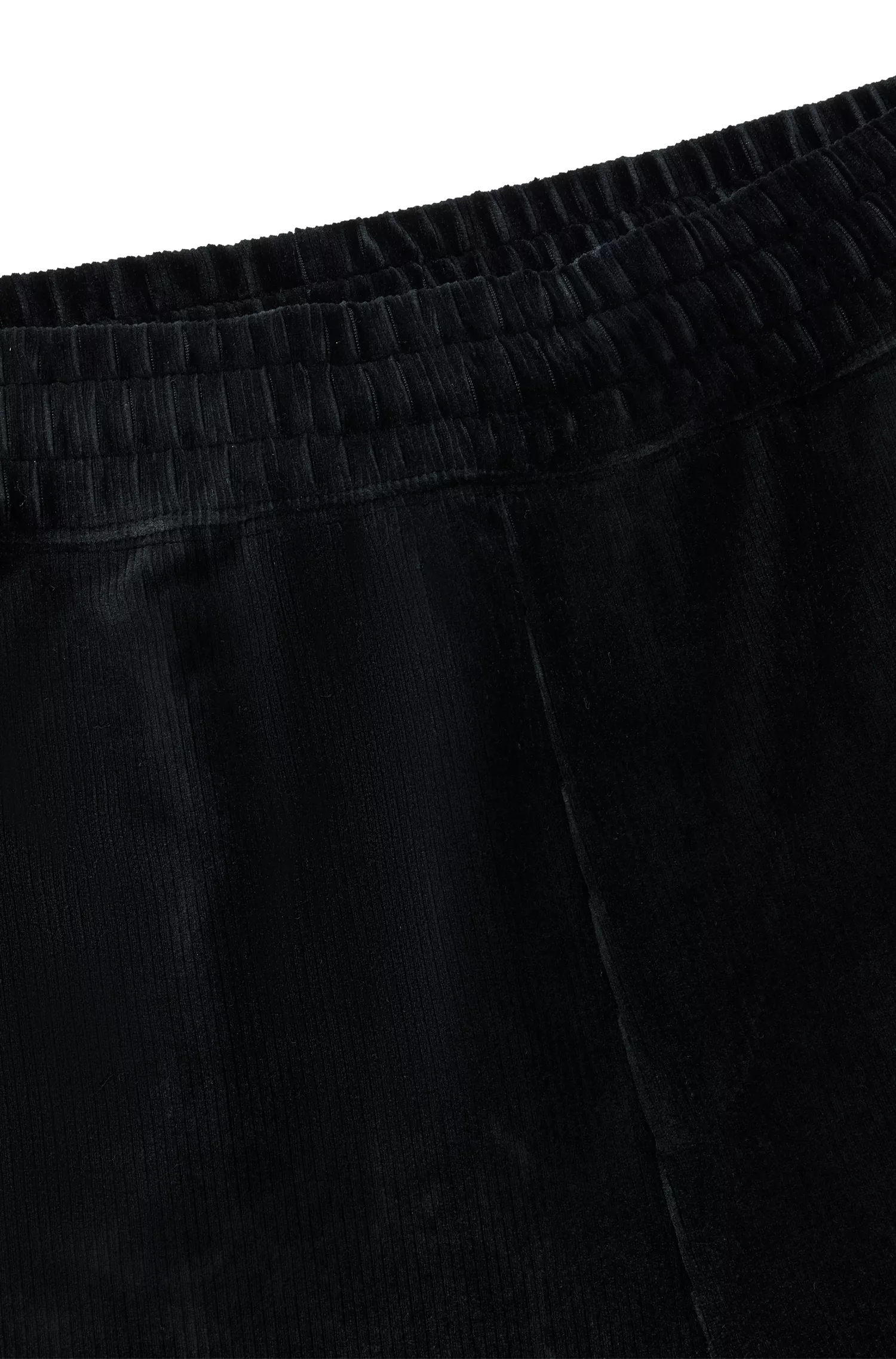 Calça de fato de treino HUGO vermelha, corte descontraído, em veludo cotelê elástico.