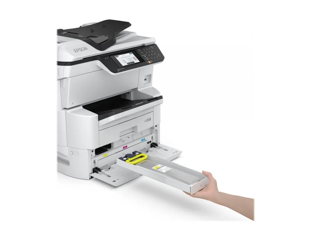Epson WorkForce Pro WF-C878RDWF - Multifunktionsprinter - farve - blækprinter - A3 (297 x 420 mm) (original) - A3 (medie) - op til 22 spm (kopiering) - op til 24 spm (udskriver) - 335 ark - 33.6 Kbps - Gigabit LAN, Wi-Fi(n), USB 3.0, USB 2.0 vært