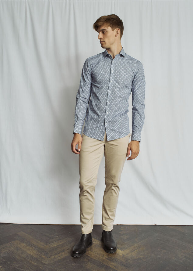 Bruun & Stengade BS Hassan Modern Fit Shirt Blue