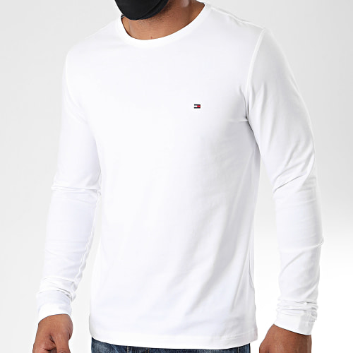 Tee Shirt Manches Longues Stretch Fit Slim 0804 Blanc