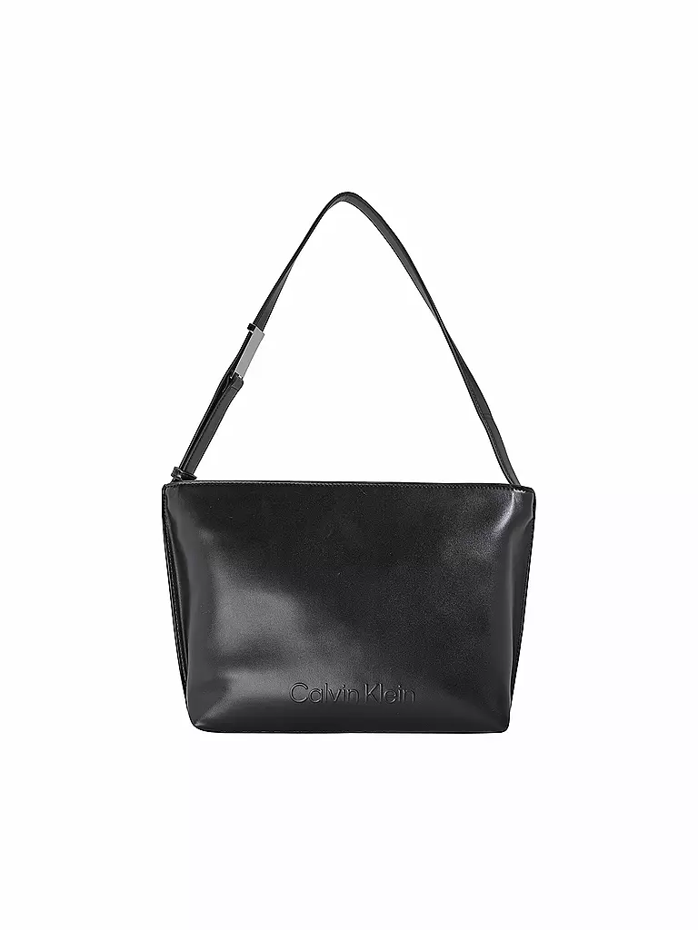 CALVIN KLEIN Tasche - Hobe EMBOSSED Medium  schwarz
