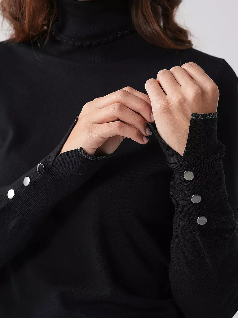 LIU JO Rollkragenpullover schwarz
