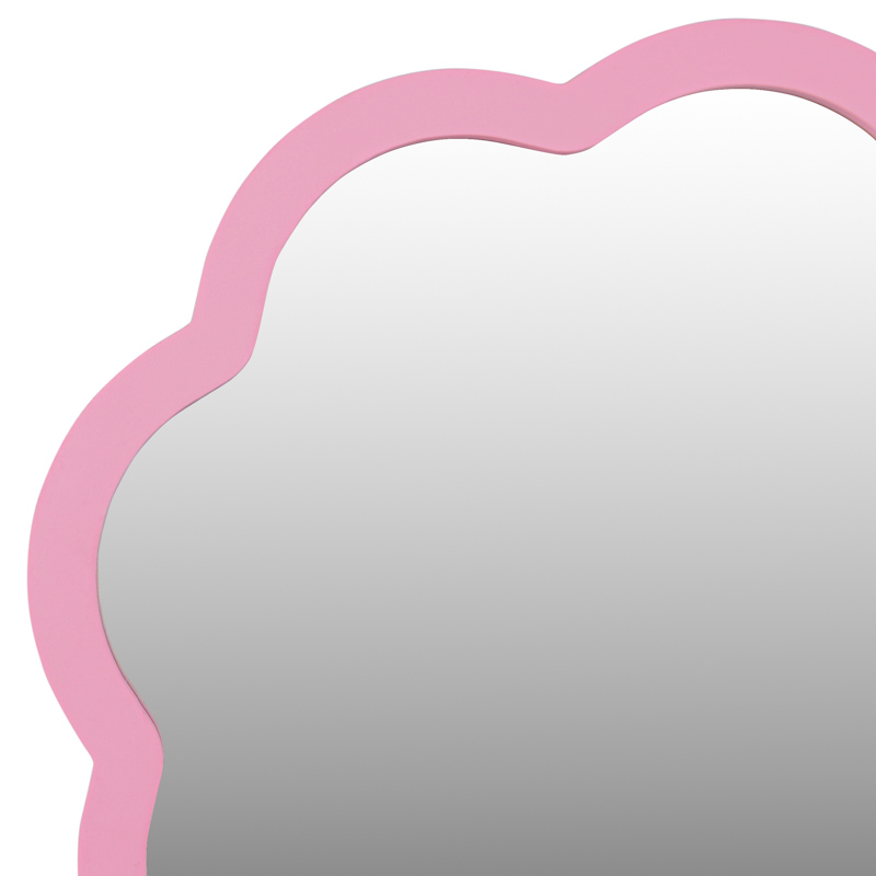 Miroir fleur rose