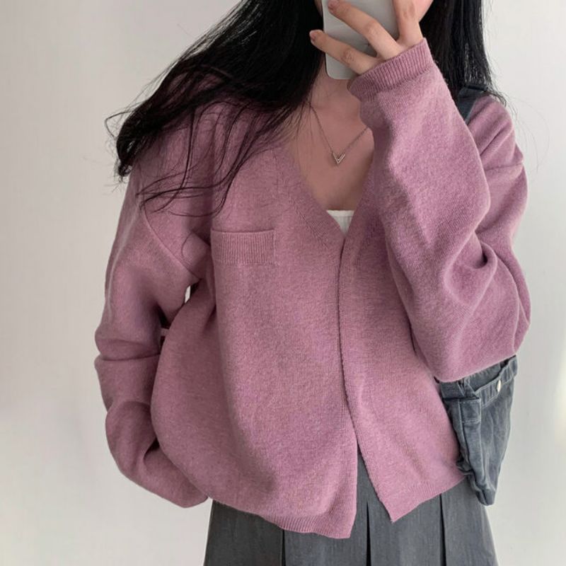 PINPI - V-hals effen vest