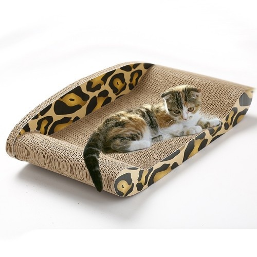 Arranhador reversível para gatos, marrom