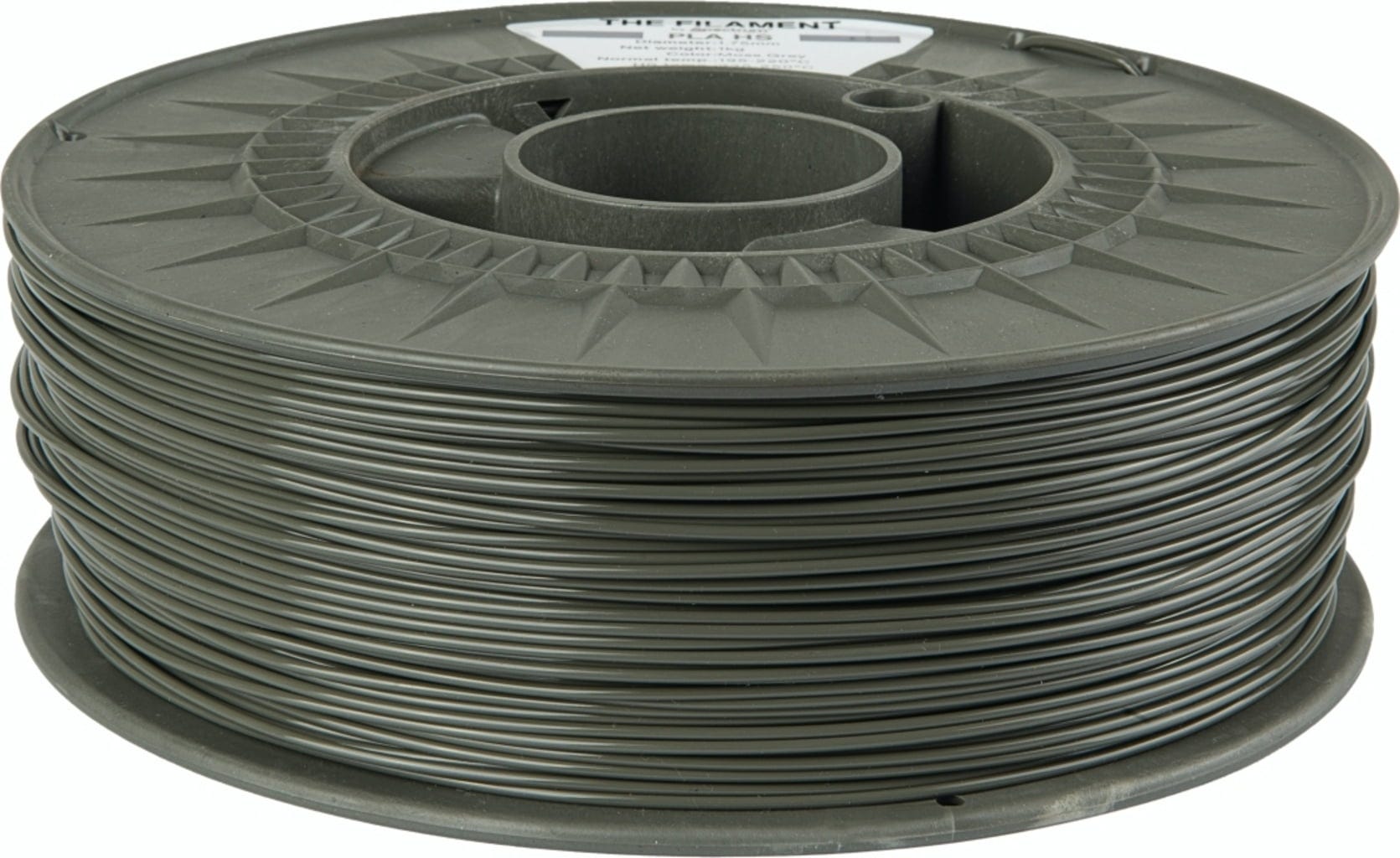 The Filament  PLA HS Moss Grey, 1,75 mm / 1000 g    Kosteneffizientes PLA für hohe Geschwindigkeiten in Moss Grey