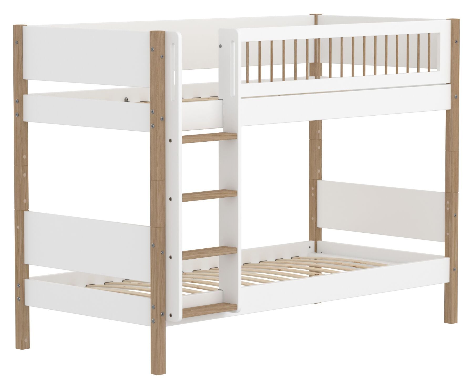 Flexa NOR Leiter gerade Etagenbett - Weiss / B: 109.0 cm x T: 208.0 cm x H: 154.0 cm