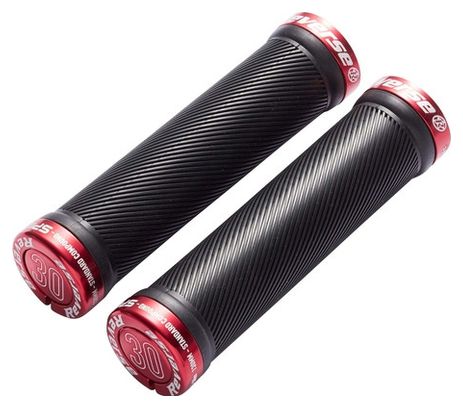Paire de Grips Reverse Spin 30 mm Noir / Rouge