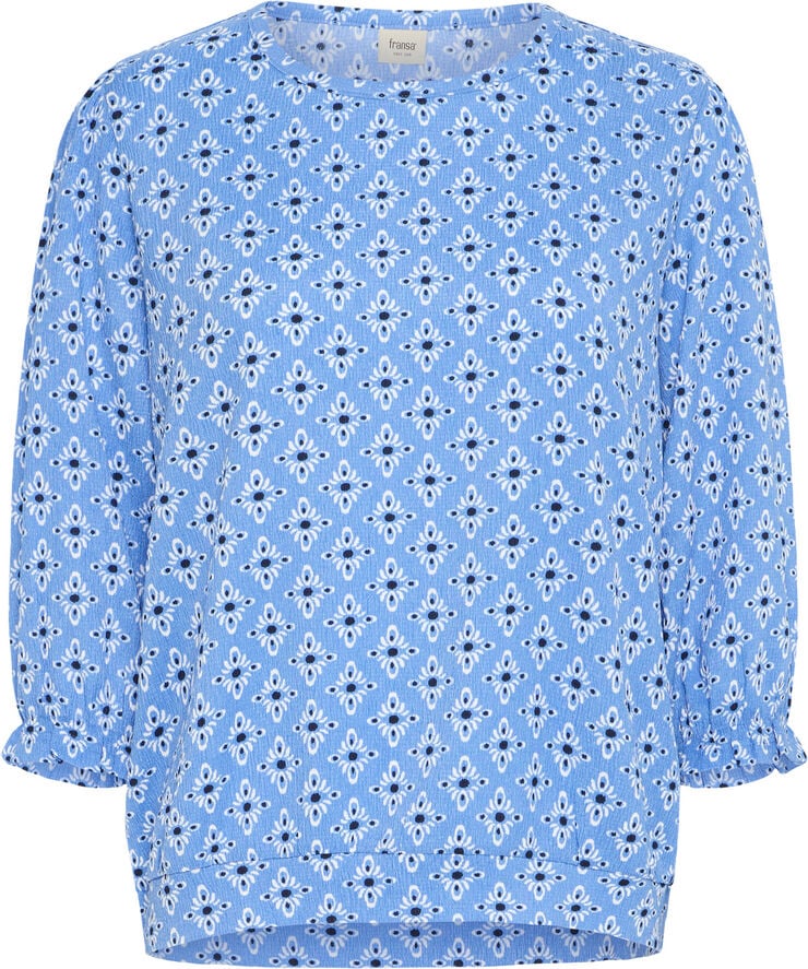 Fransa FRENORA TEE 1 Azure blue mix