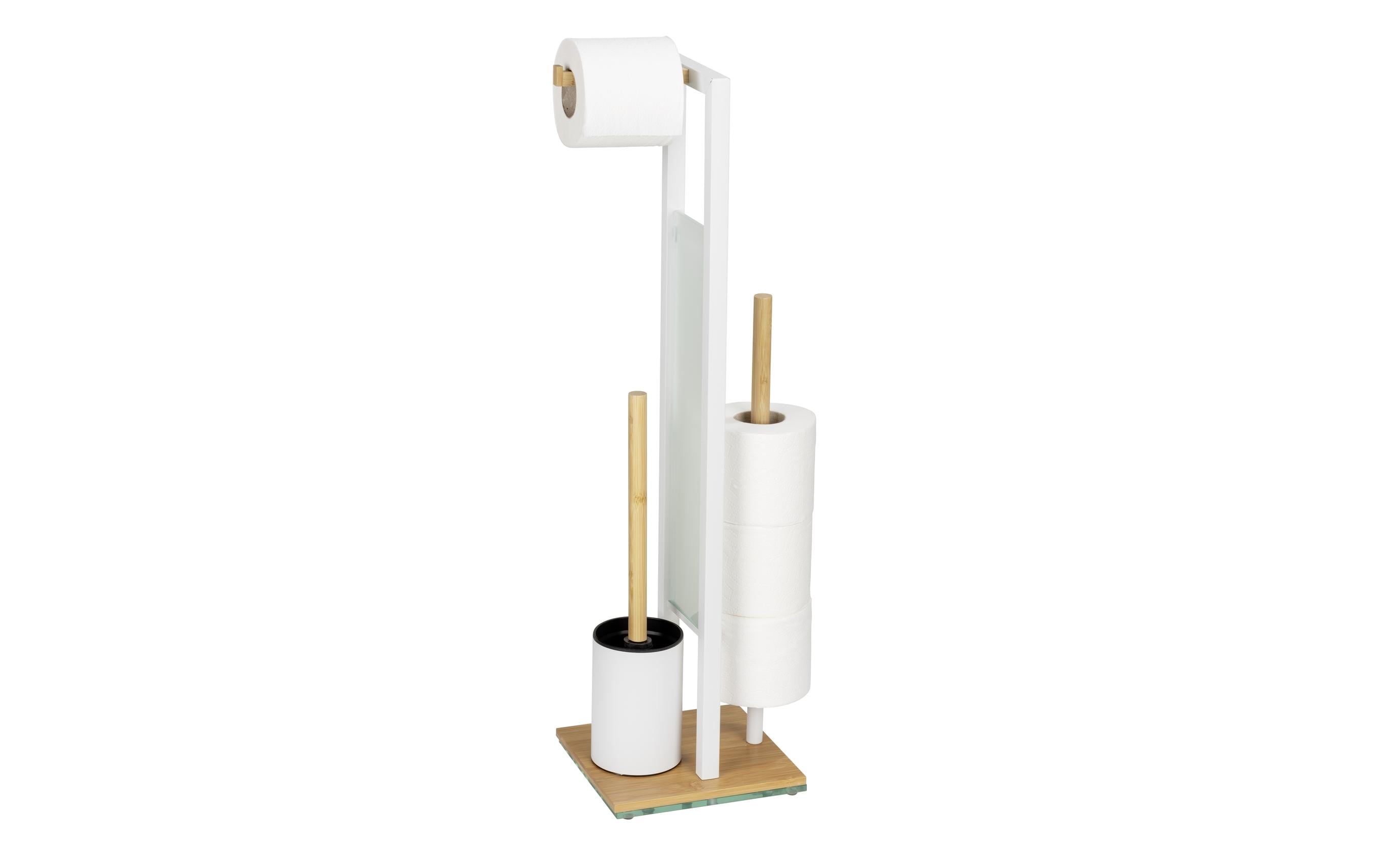 Toilettengarnitur Rivalta Braun/WeissWC-Garnitur