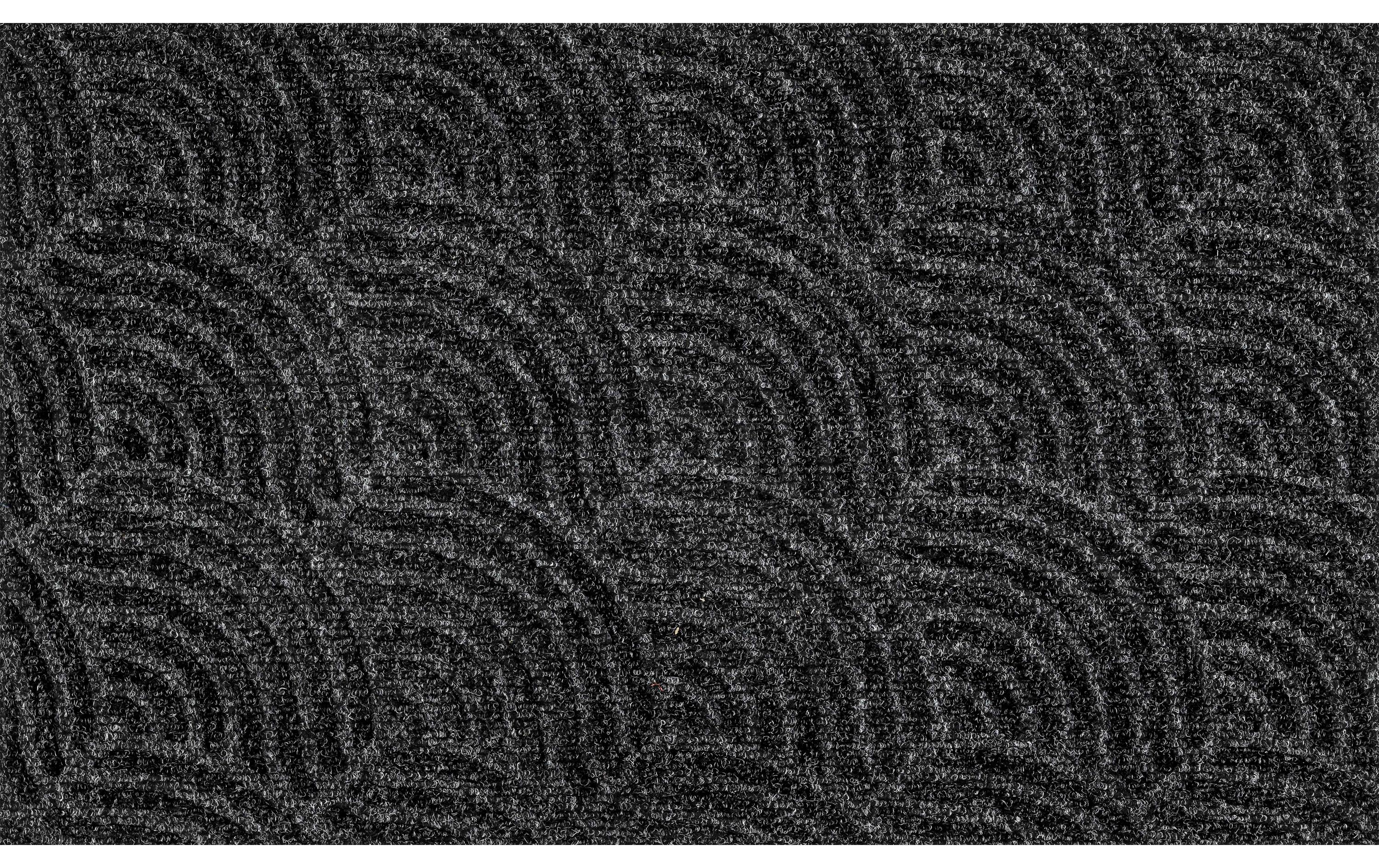 Fussmatte Dune Waves 45 cm x 75 cm, DunkelgrauRutschfeste Outdoor Fussmatte