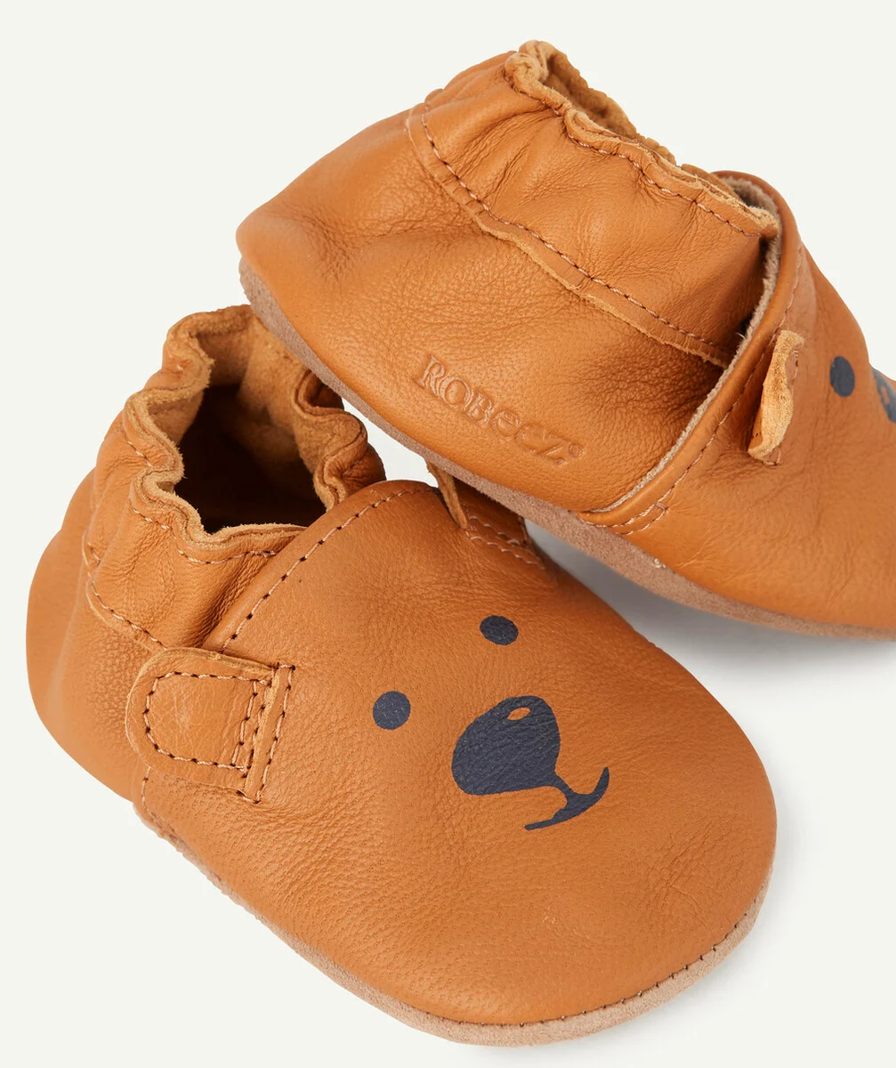 ROBEEZLES CHAUSSONS EN TANNAGE VÉGÉTAL SWEETY BEAR