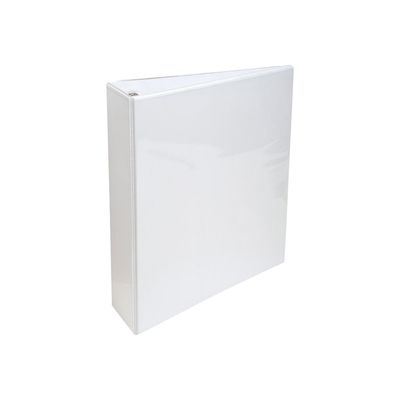 Exacompta Kreacover - Classeur à anneaux personnalisable - Dos 60 mm - A4 Maxi - blanc - 3 pochettes extérieures