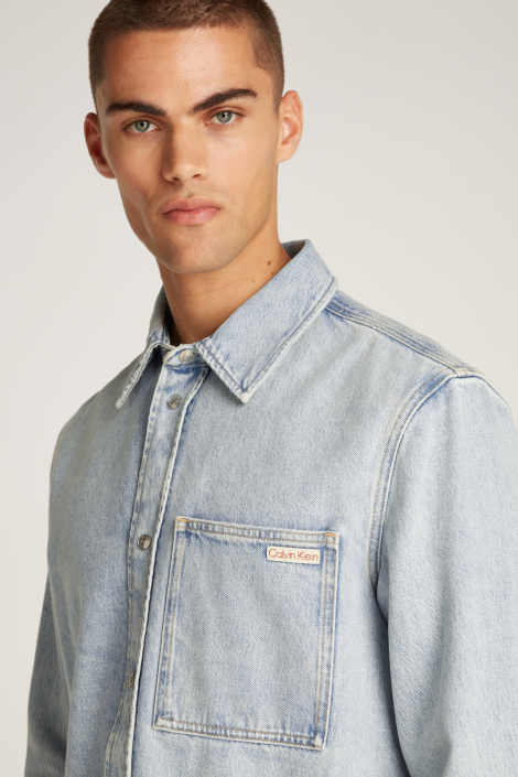 Calvin Klein blauwe heren overhemd
