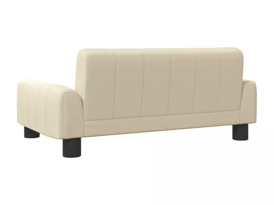 Canapé pour enfants crème 70x45x30 cm tissu
