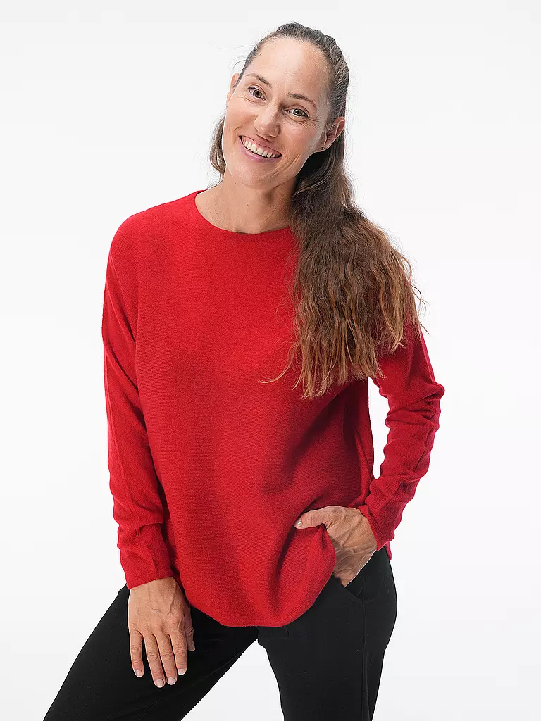 DAVIDA Kaschmirpullover  rot