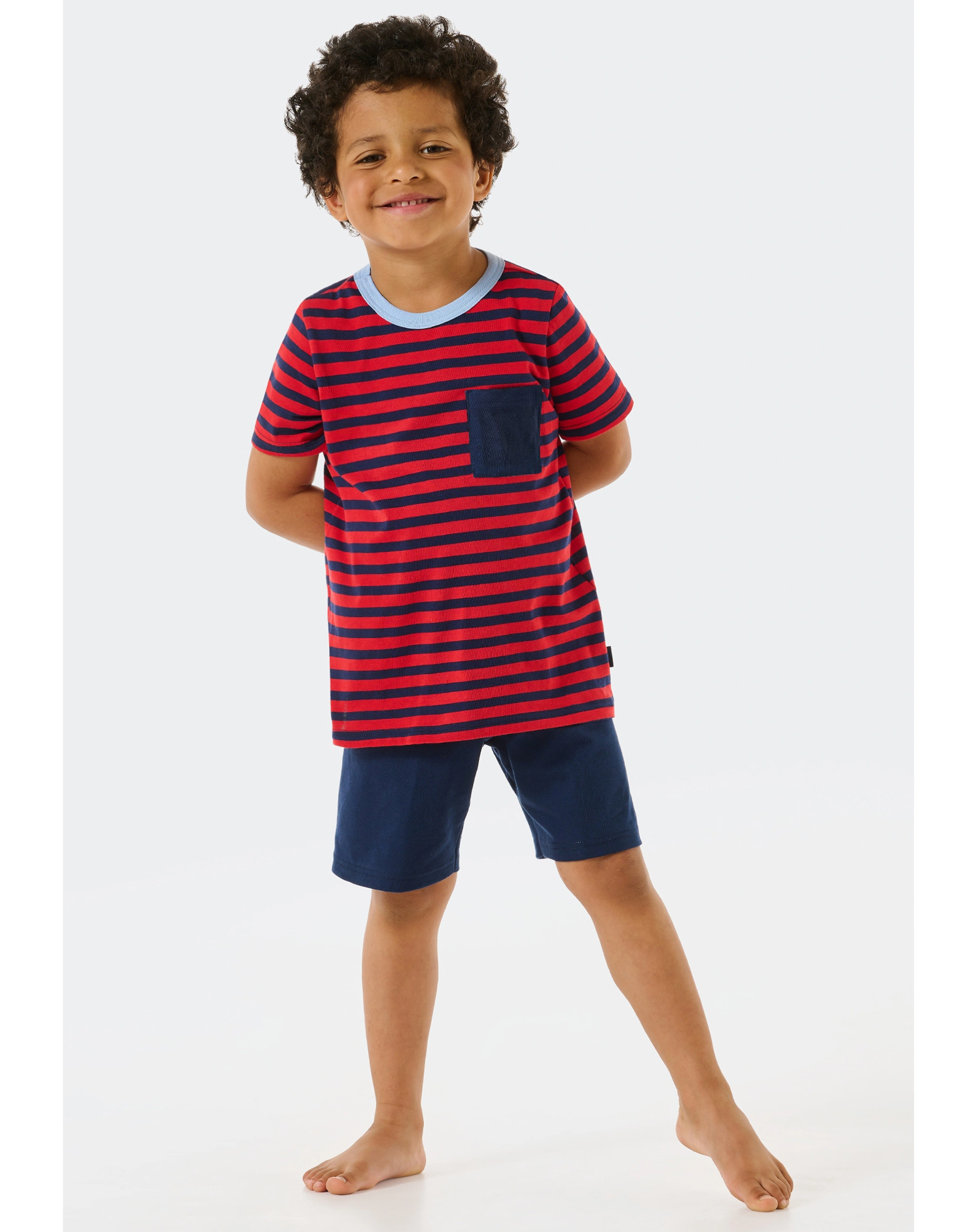 Schlafanzug GOOD NIGHT STRIPED kurz in rot