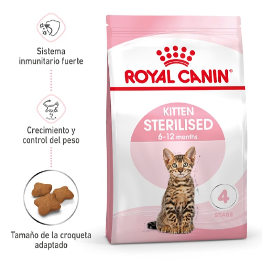 Ração esterilizada Royal Canin para gatinhos