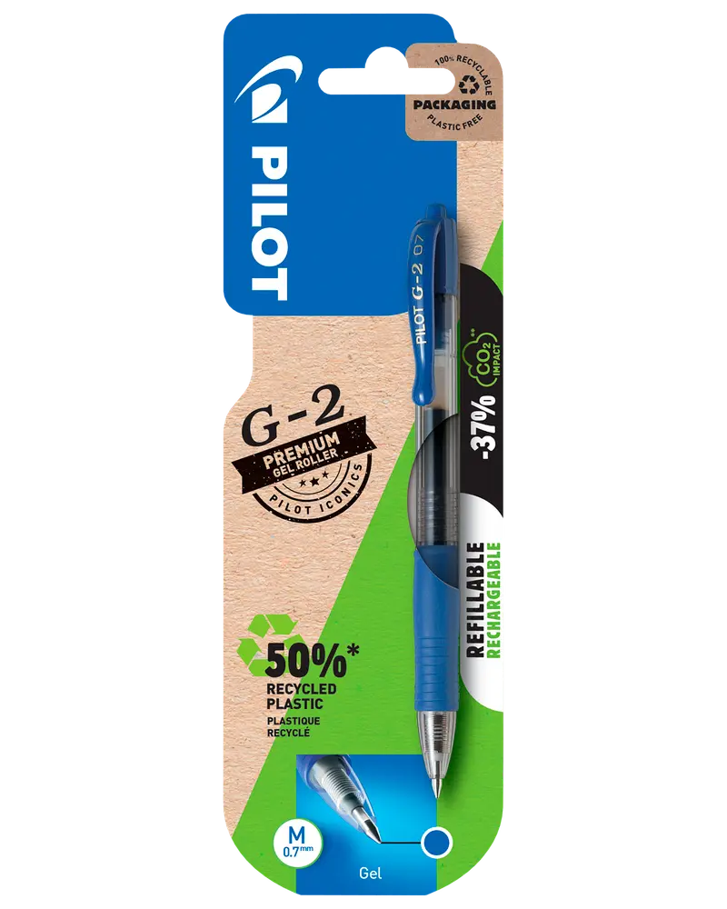 Pilot G-2 Gel-pen 0,7 mm - blå