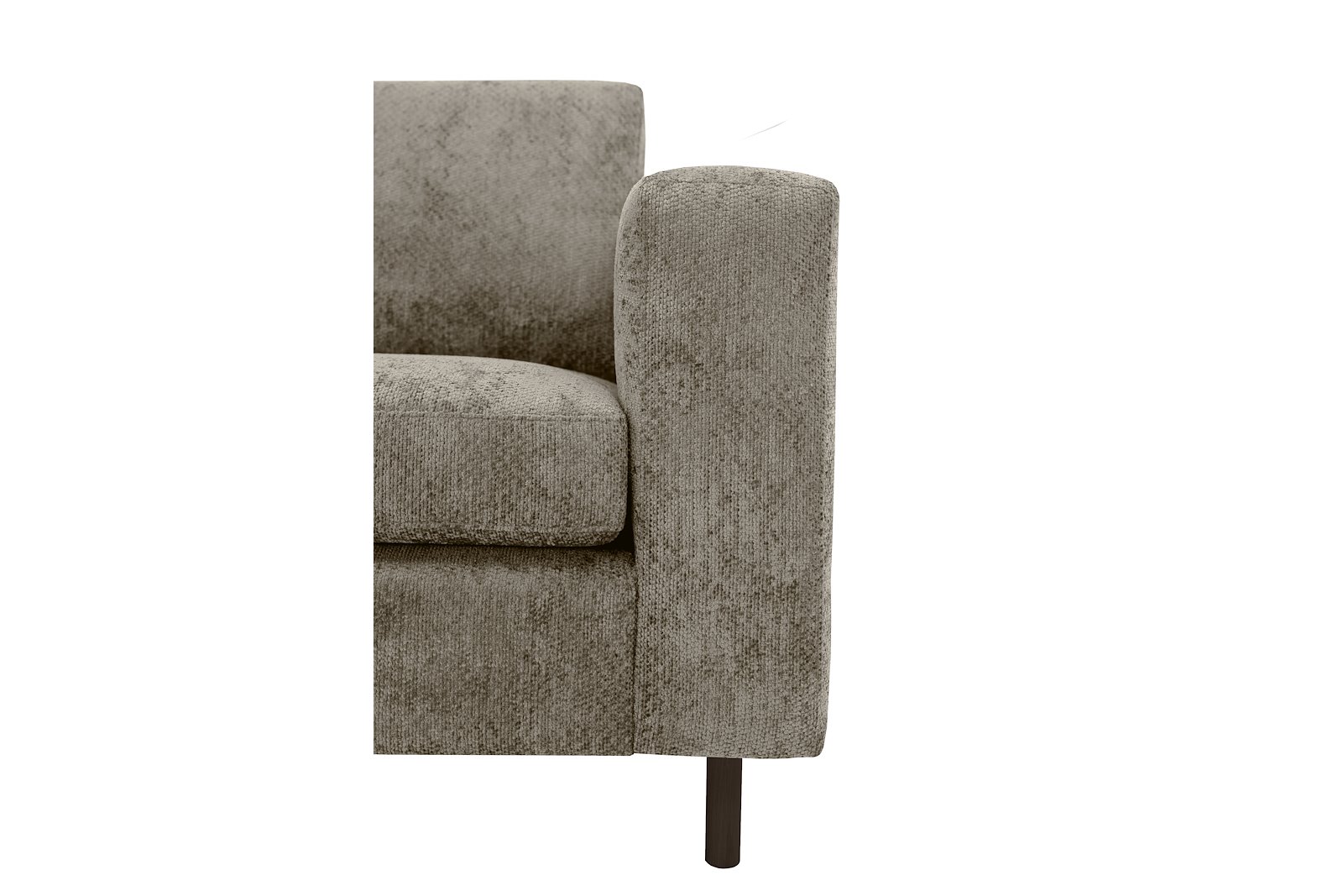Viken hjørnesofa 2-seter med åpen ende venstre. Tekstil Movie 13/1 Light Khaki. Arm A, Ben 1og skumkomfort