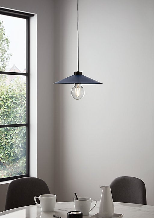 Suspension Zanbar GoodHome IP20 E27 bleu
