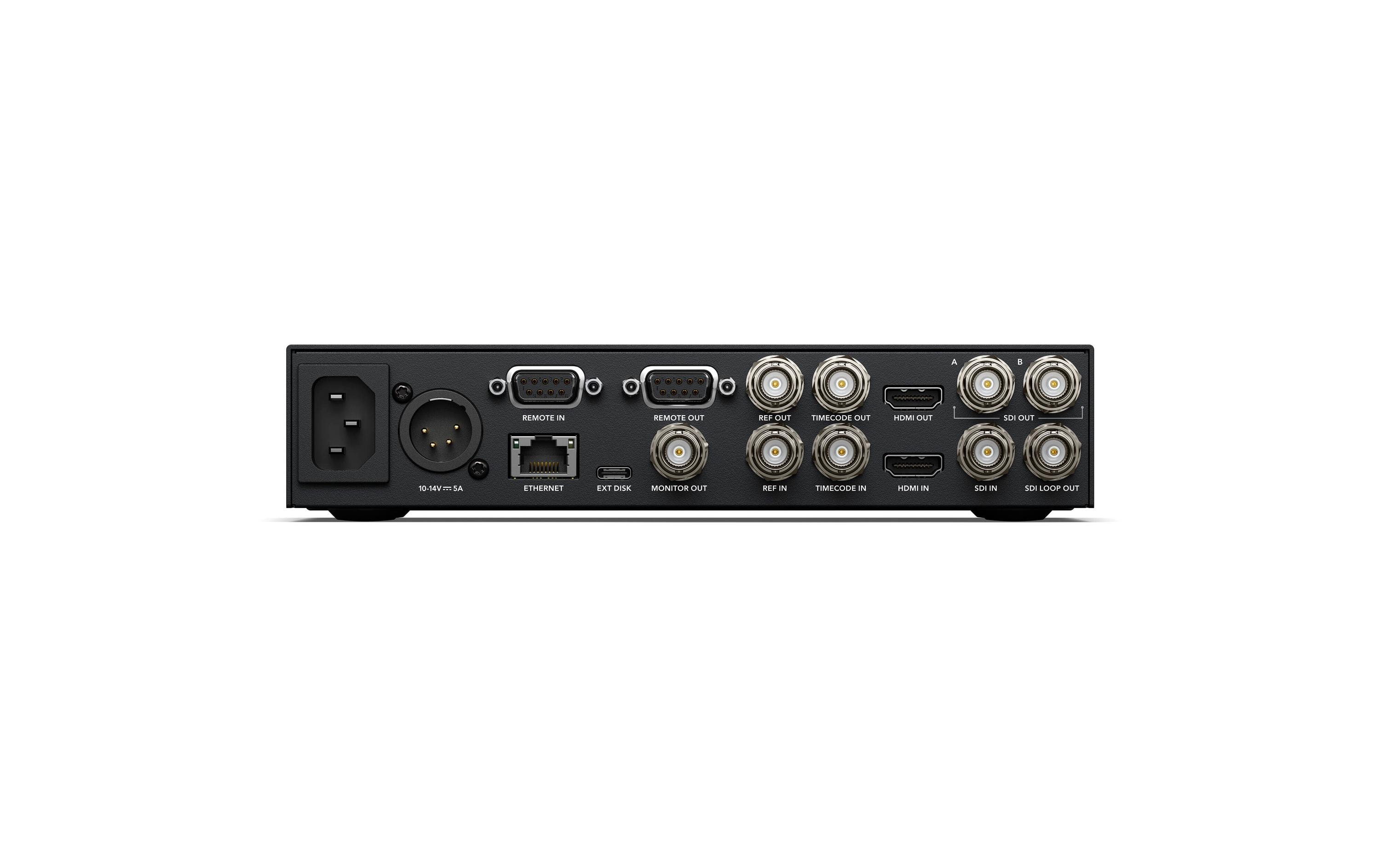 Recorder HyperDeck Studio HD Plus<br>Professionelles Broadcast-Deck zum Aufnehmen und Wiedergeben mit SD-Karten und SSD-Medien