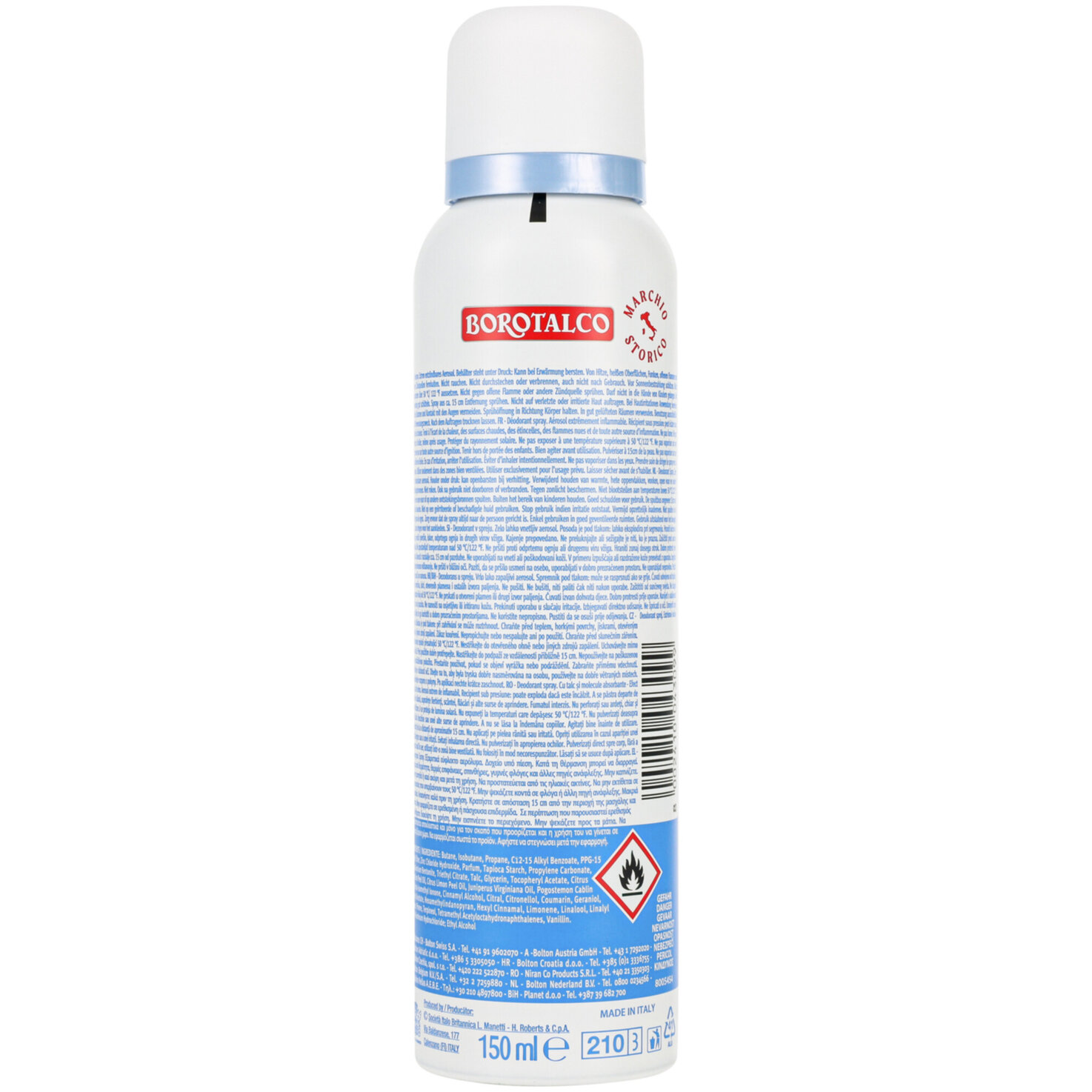 Borotalco Deo Spray Pure Marine Breeze Scent