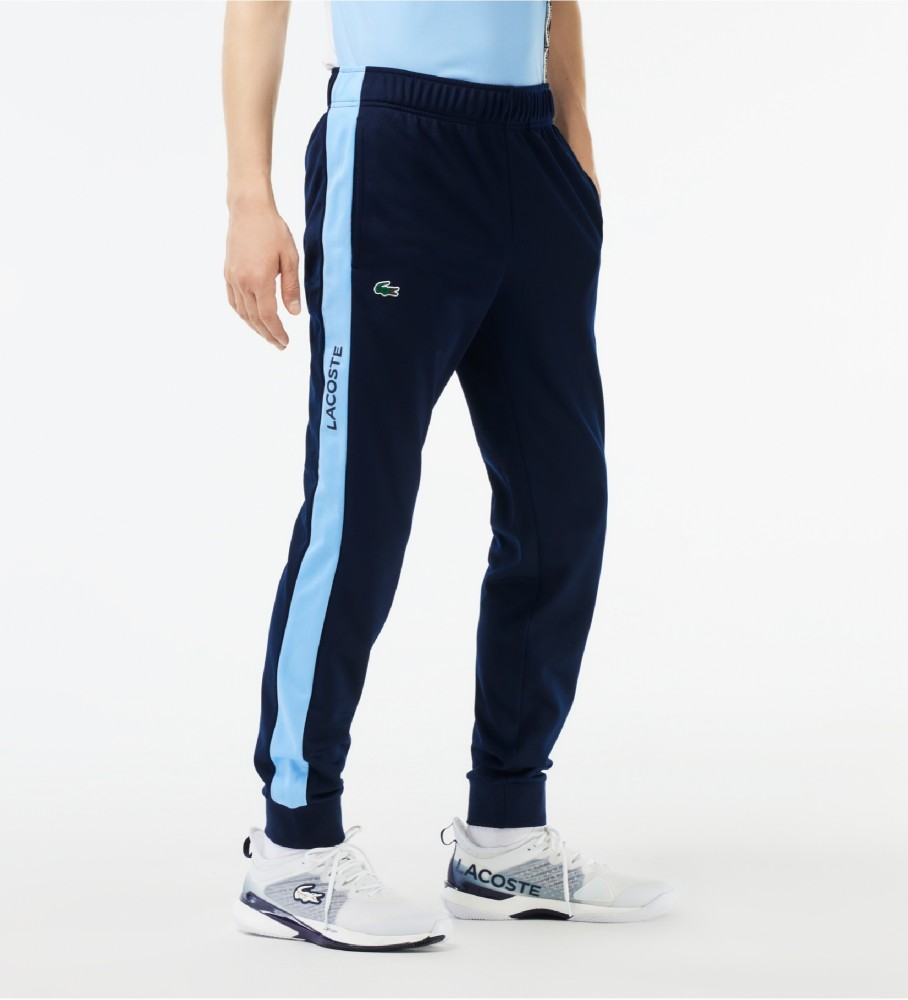 Calça de treino de tênis Lacoste azul-marinho resistente a rasgos