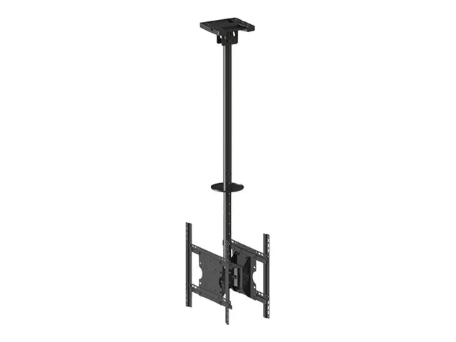 Multibrackets M Public Ceilingmount Medium Back to Back - Monteringssæt (loftsplade, vippe loft montering, VESA adapter) - for 2 LCD displays - stål - sort - skærmstørrelse: 32