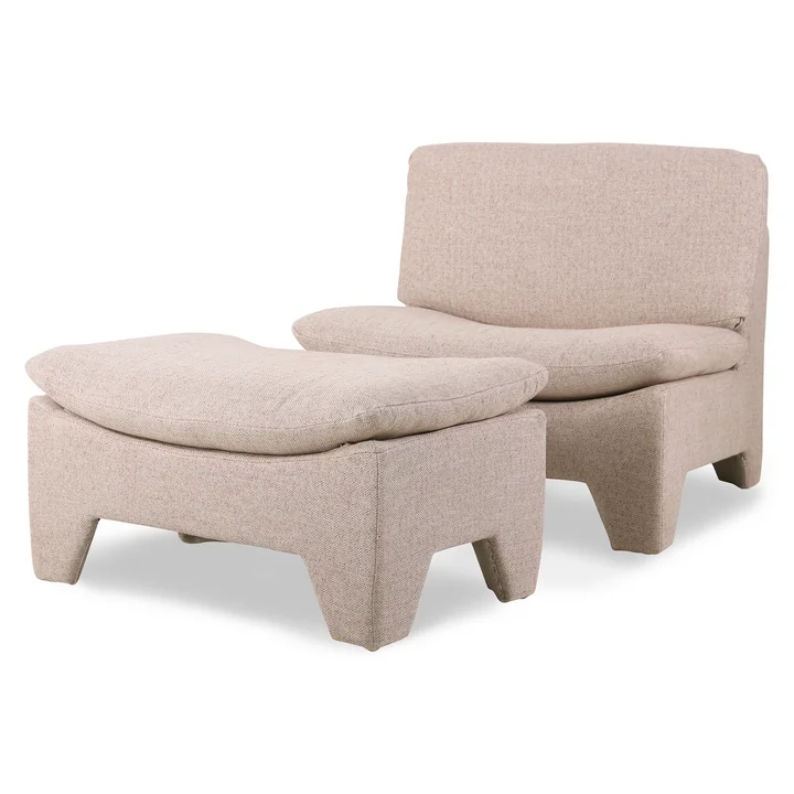 HKliving - Retro Boucle Sessel, cream