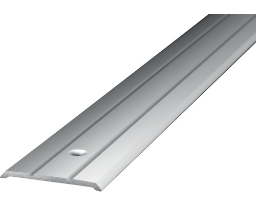 Aluminium overgangsprofiel, zilver, geperforeerd, 25 x 1000 mm