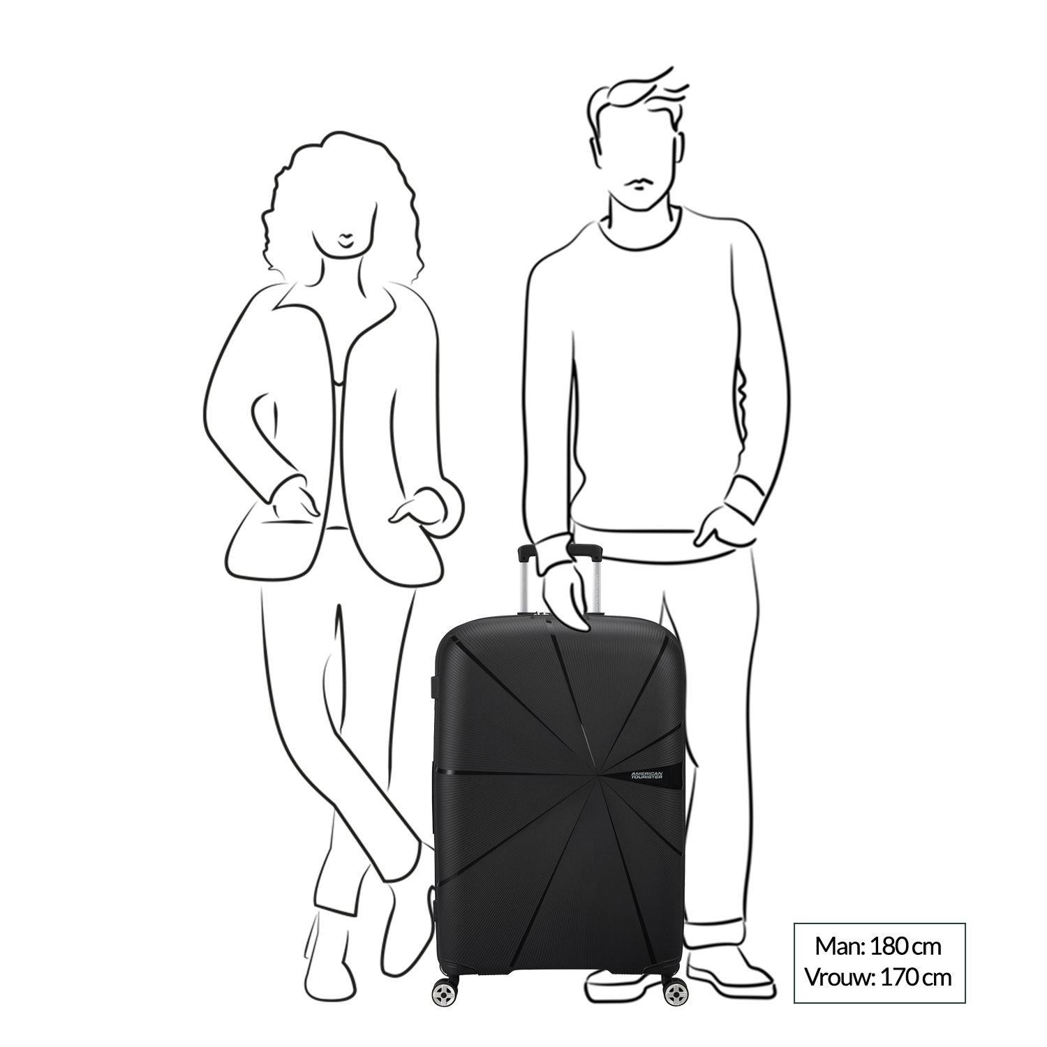 American Tourister Starvibe Spinner 77 EXP navy