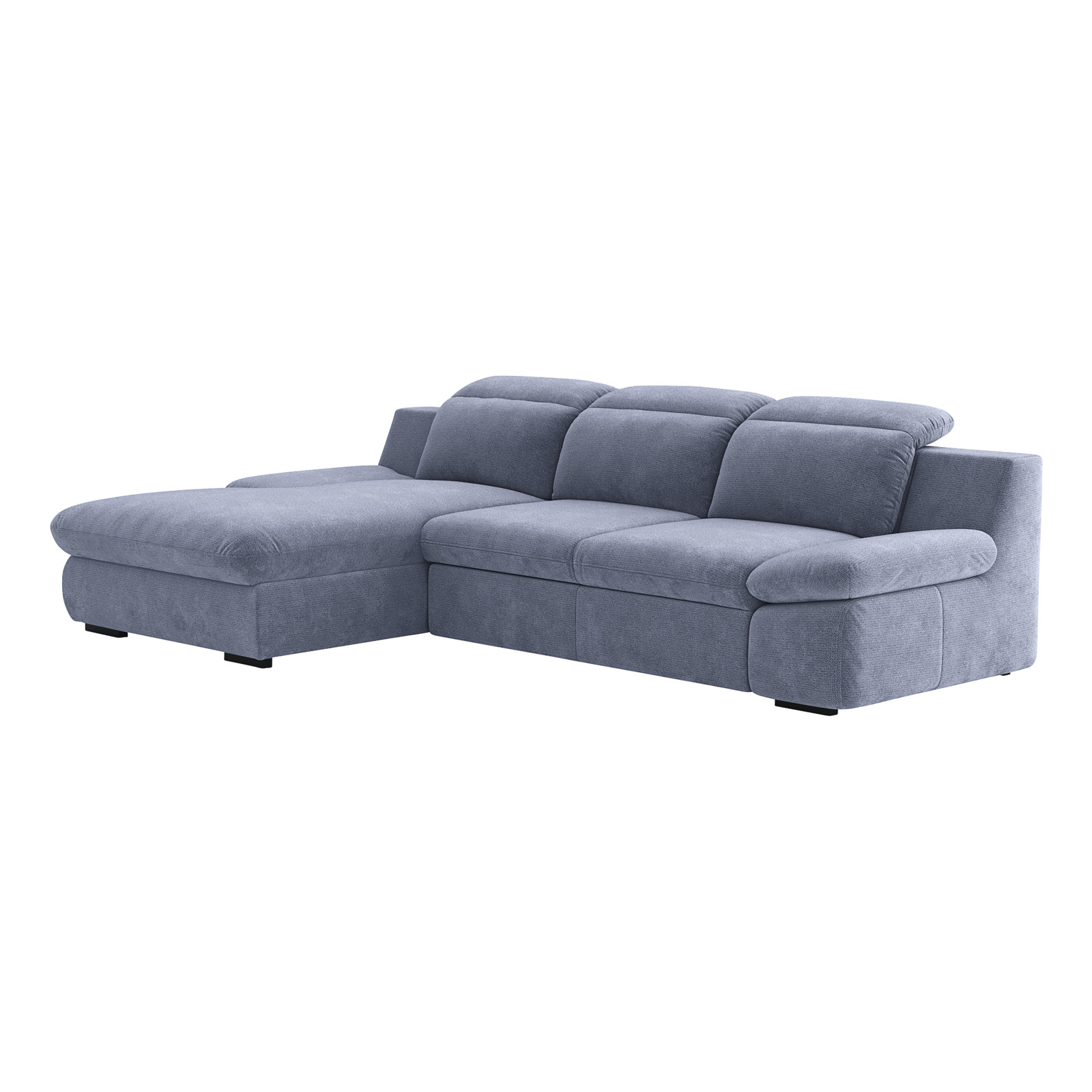 Ecksofa Lorena Stoff, Recamière links