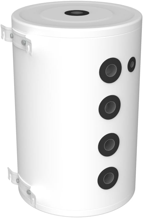 75 L Wärmepumpen-Pufferspeicher, wandhängend oder bodenstehend, mit Isolierung und Zubehörteilen inkl. Versand