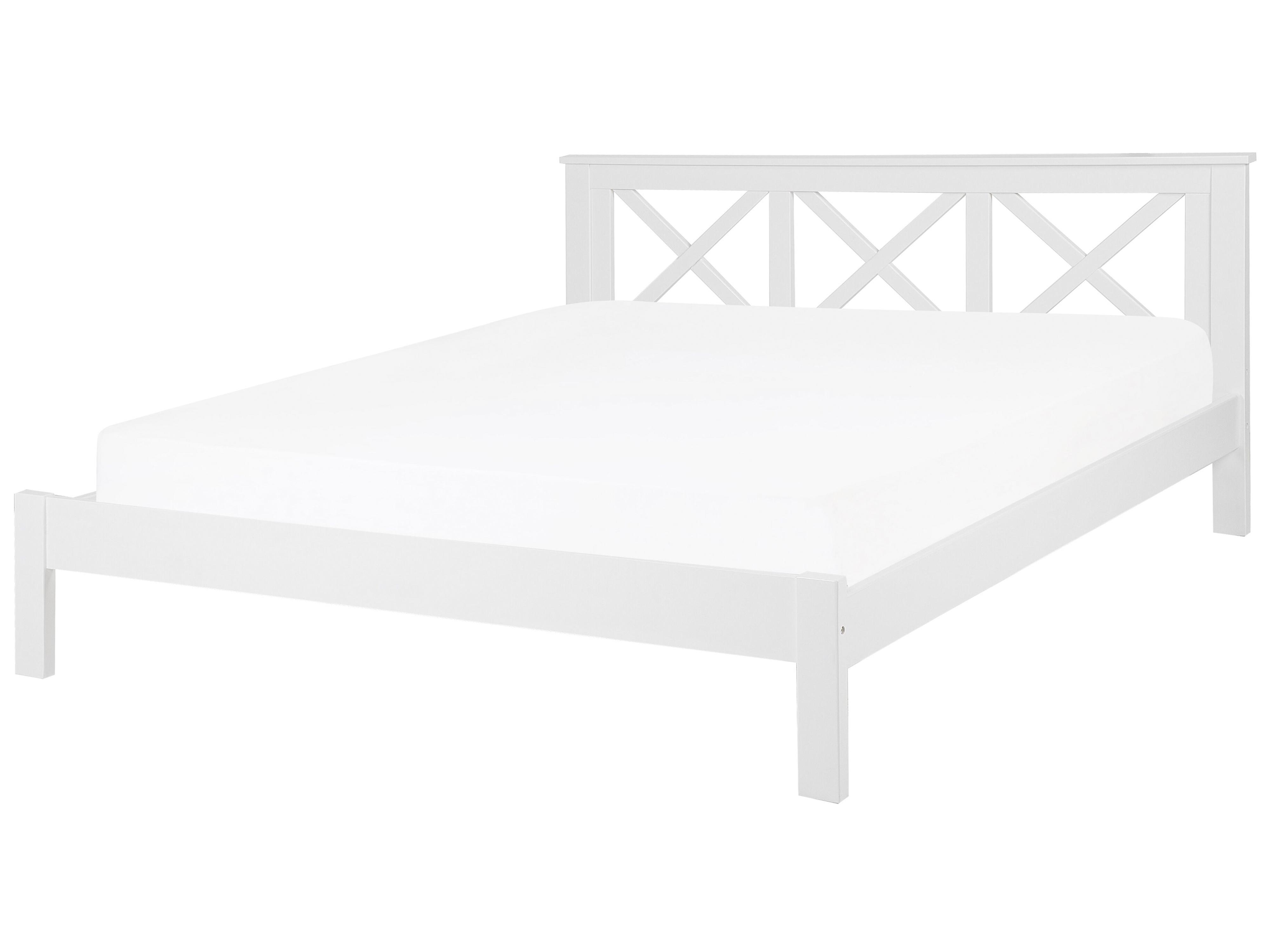 Bed Dennenhout TANNAY 180 x 200 cm Wit
