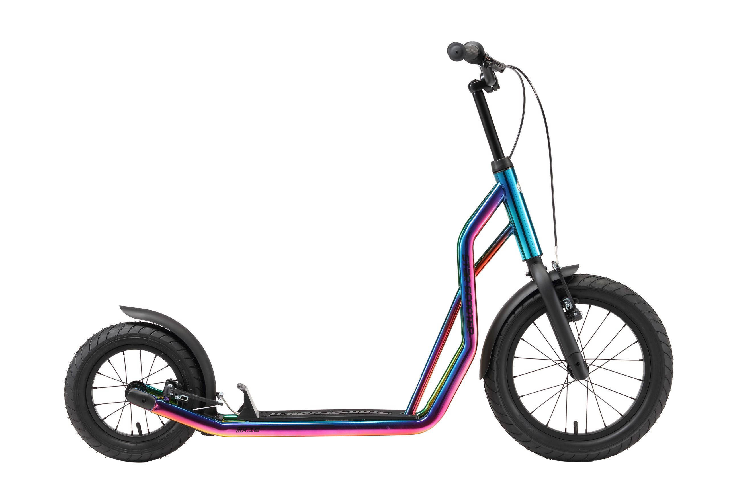STAR SCOOTER Autoped 16 inch + 12 inch, chroom