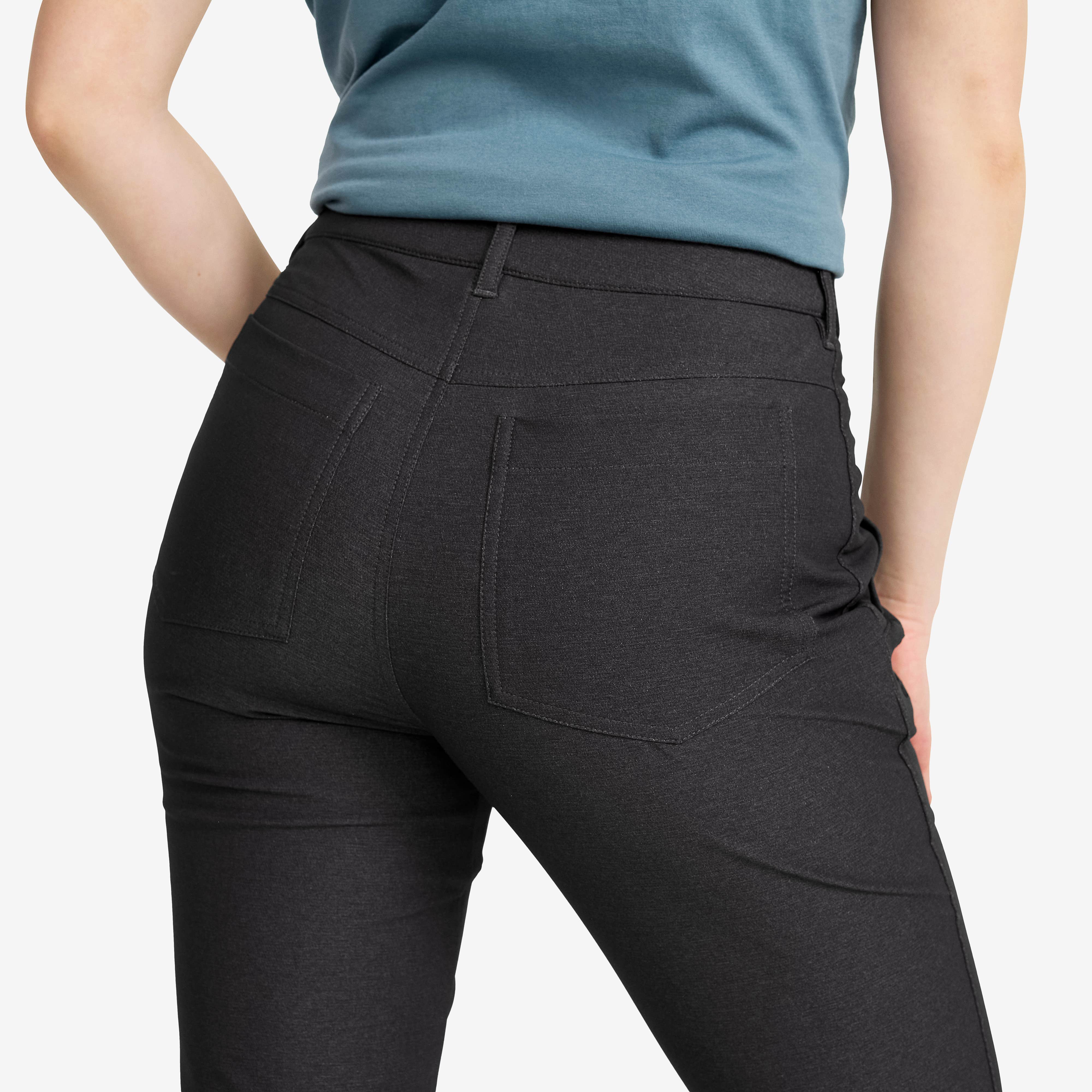 Journey High-waist Pants Dame Dark Grey Melange