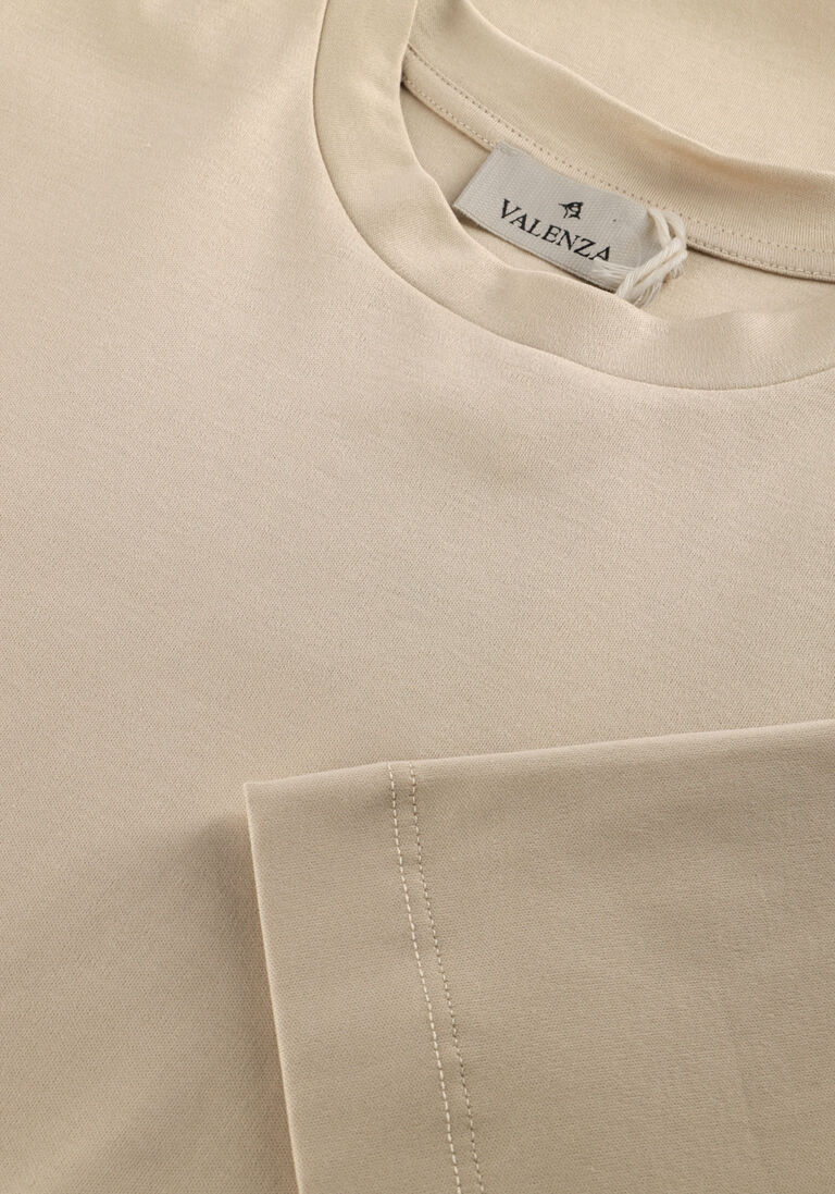 beige valenza t-shirt 1001 interlock supima tshirt