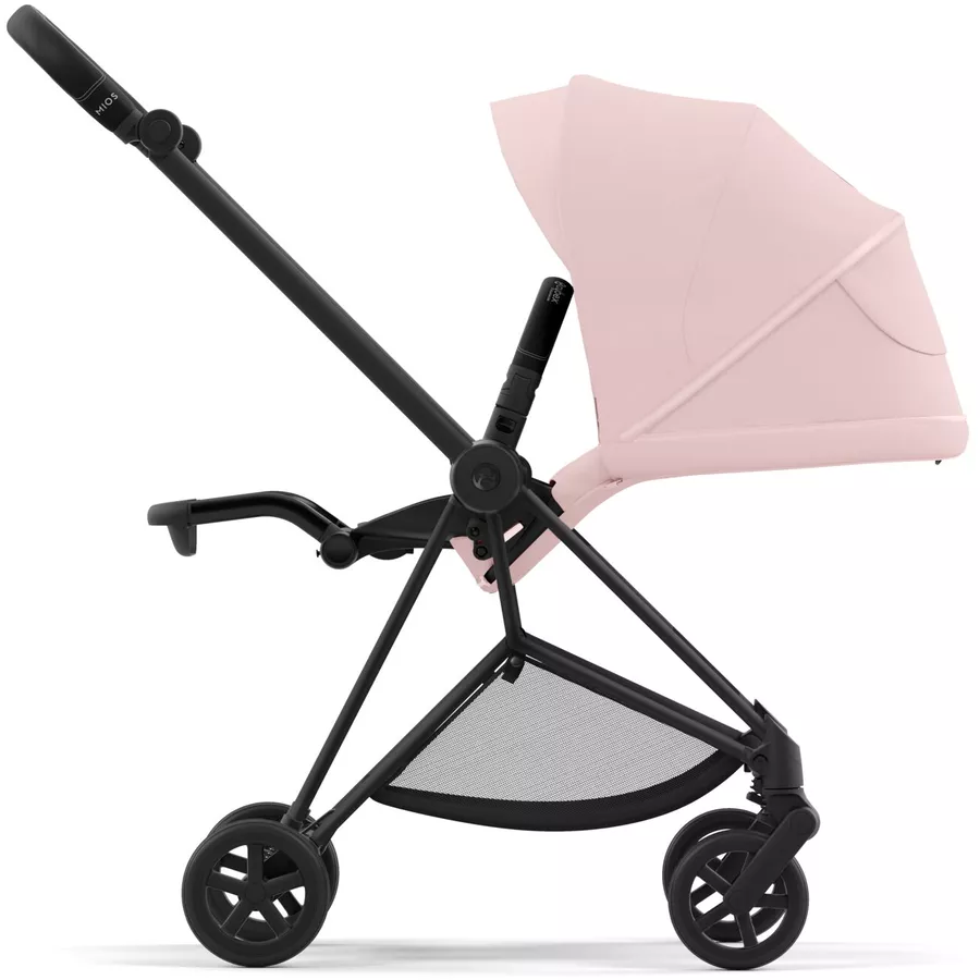 cybex PLATINUM Kombikinderwagen New Mios Matt Black Peach Pink