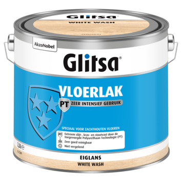 Glitsa vloerlak zeer intensief gebruik eiglans white wash 2,5 l